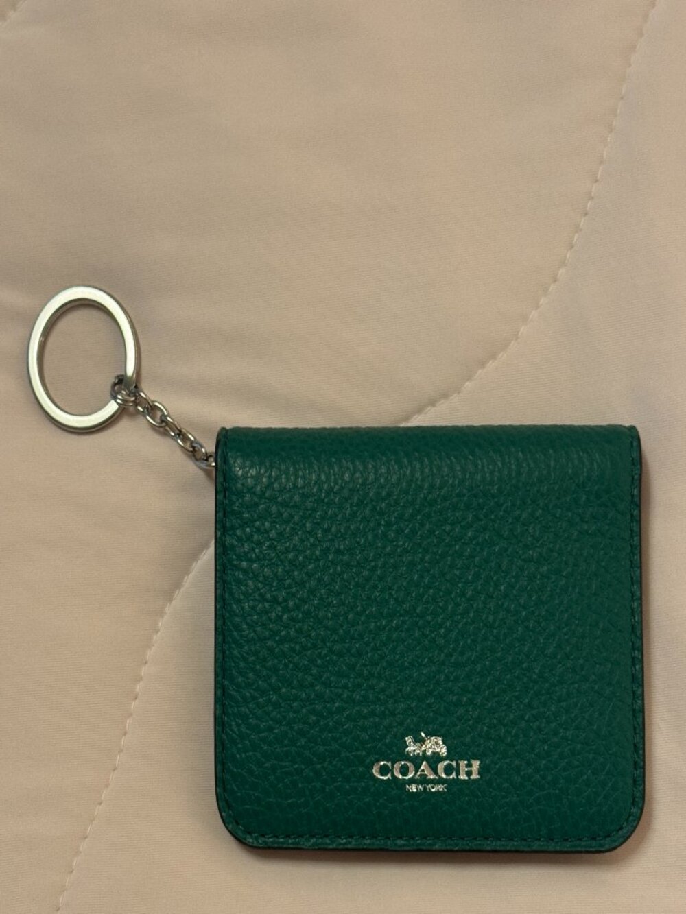 Coach Bifold Card Case with Key Ring (Style C9597G)